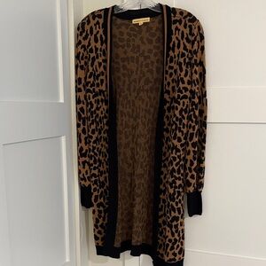 MESH+LACE LONG CARDIGAN